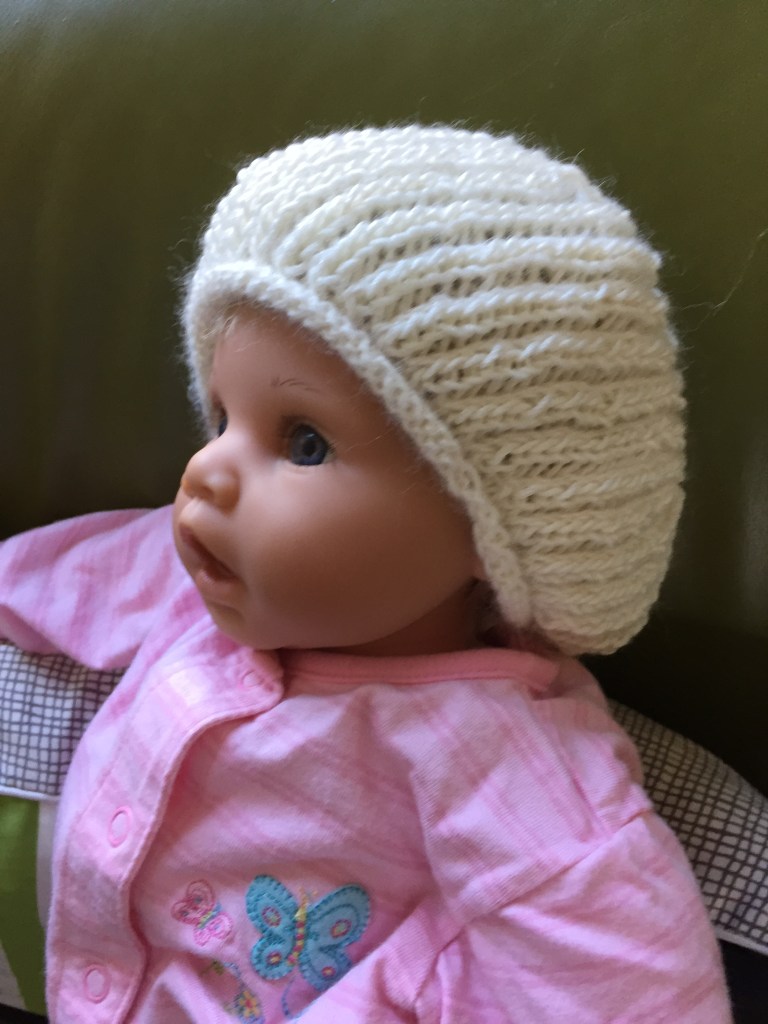 Child size brioche beanie.
